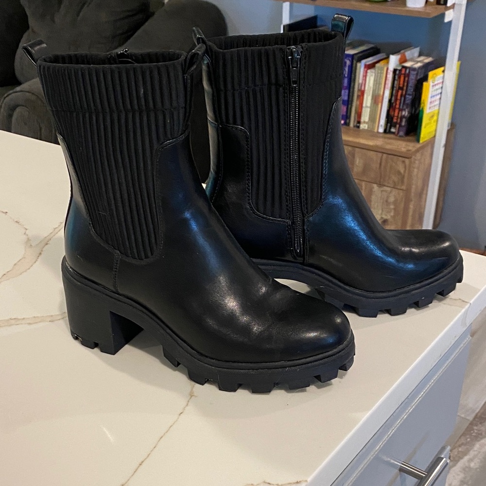 a new day Black Heeled Boots